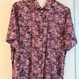 Robert Graham Pink and Purple Patterned Shirt